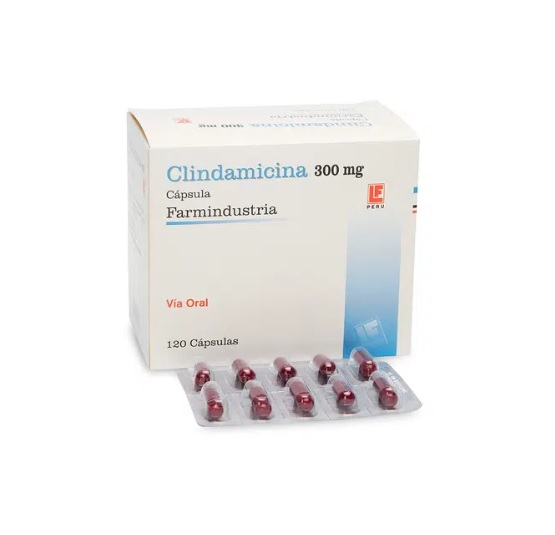 CLINDAMICINA 300MG CJA x 120 CAP - FARMIND.