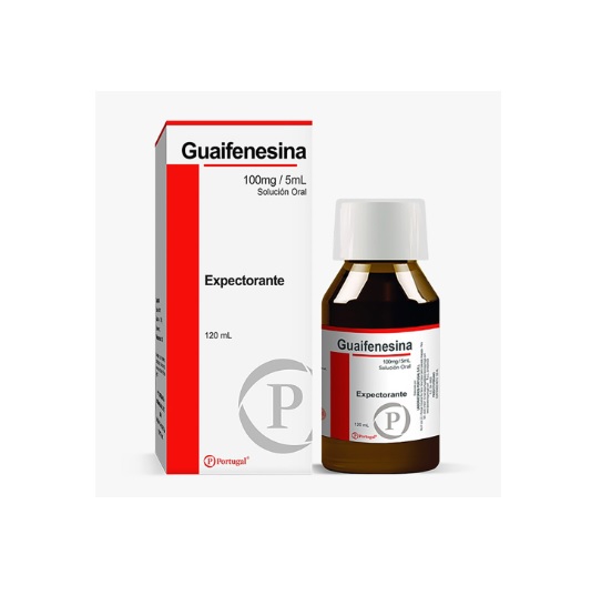 GUAIFENESINA 100MG/5ML JBE x 120ML - PORT.