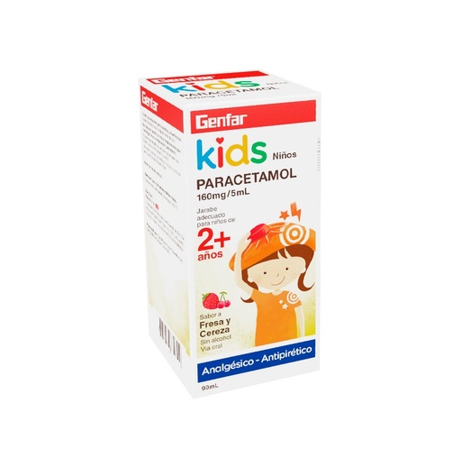 PARACETAMOL KIDS 160MG/5ML x 90ML - GENFAR