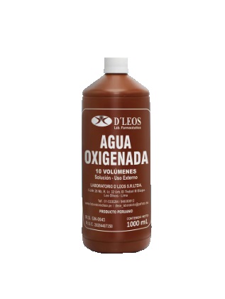 AGUA OXIGENADA 10vol x 1000ML - D`LEOS