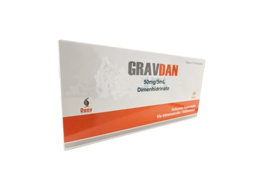 GRAVDAN (DIMENHIDR. 50MG/5ML) x 10AMP - DANY