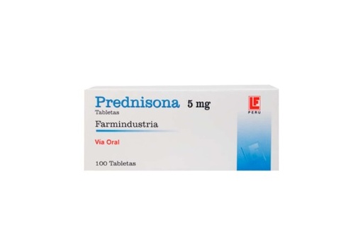 PREDNISONA 5MG CJA x 100TAB - FARMIND