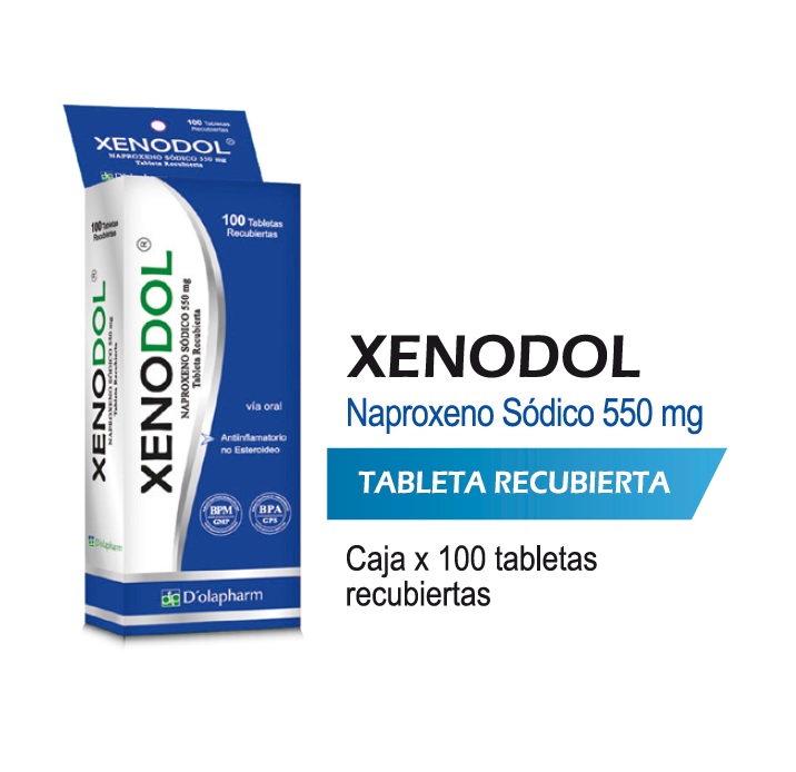 XENODOL 550MG CJA x 100 TAB REC - D'OLAPHARM