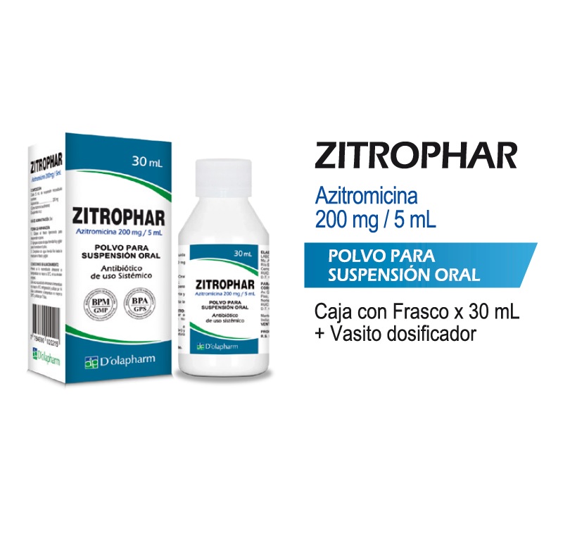 ZITROPHAR PPSO 200MG FCO x 30ML - D'OLAPHARM