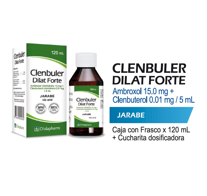 CLENBULER DILAT FORTE JBE x 120ML - D´OLAPHARM