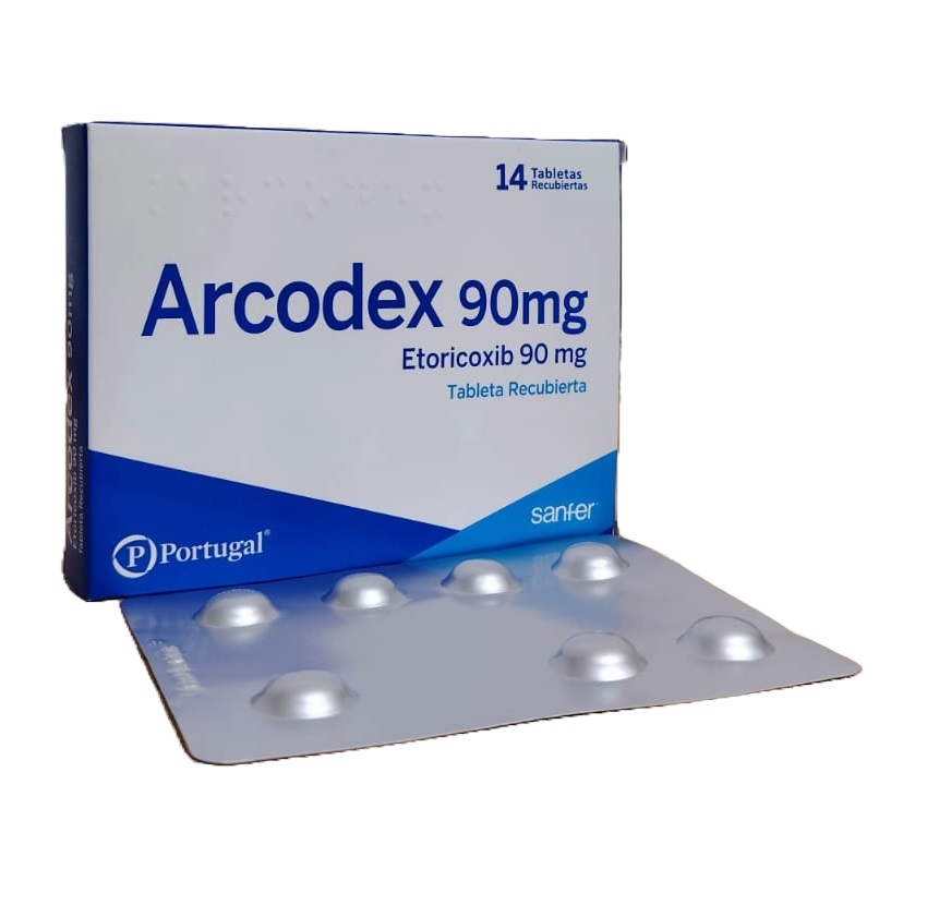 ARCODEX 90MG CJA x 14TAB REC - PORTUGAL