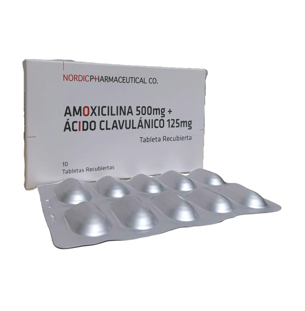 AMOXIC. + AC. CLAV 500MG x 10TAB REC - NORDIC
