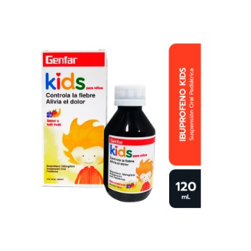 IBUPROFENO KIDS 100MG/5ML JBE x 120ML - GENF.