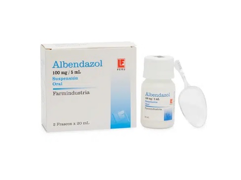 ALBENDAZOL 100MG x 20ML x 2 FCOS - FARMIND.