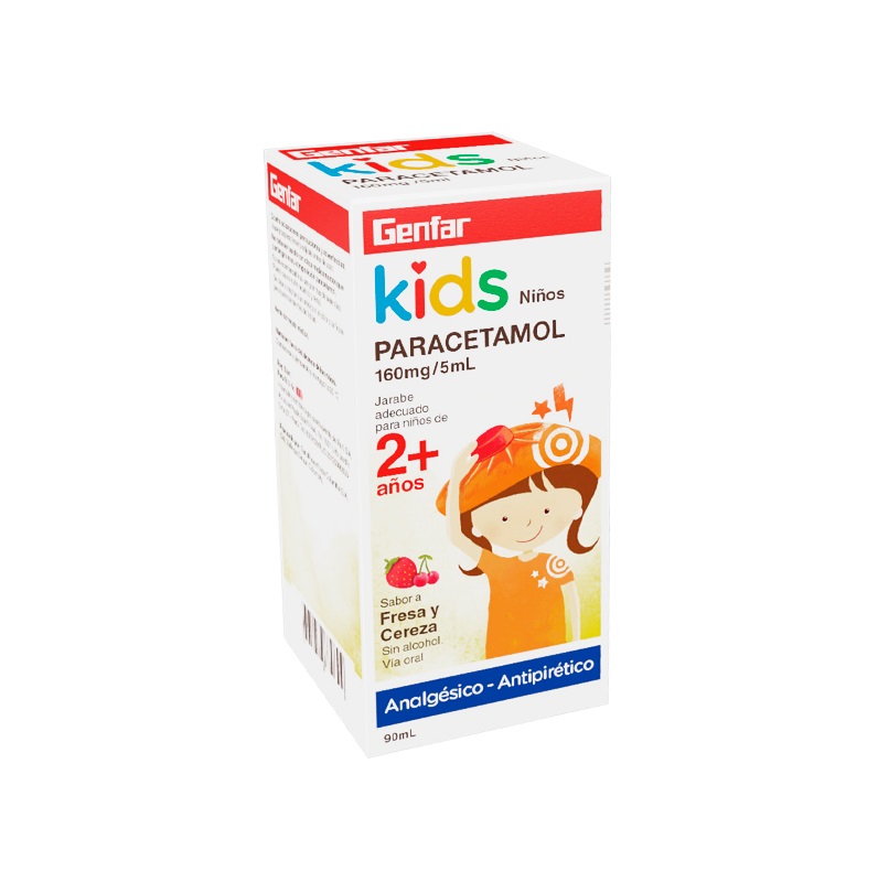 PARACETAMOL JBE KIDS 160MG/5ML x 90ML - GENFAR