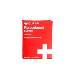 PARACETAMOL 500MG CJA x 100TAB - QUILAB