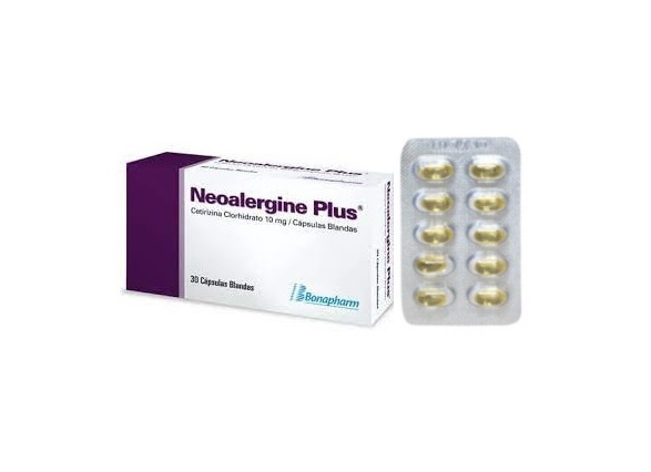 NEOALERGINE PLUS 10MG x 30CAP BLAN - BONAP