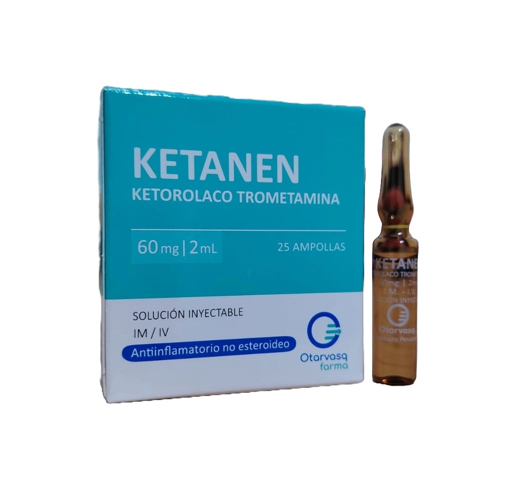 KETANEN 60MG/2ML I.M/I.V CJA x 25AMP - OTARVASQ