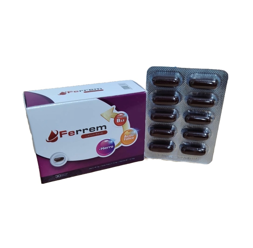 FERREM CJA x 30CAP BLAN - GEMUSELAB
