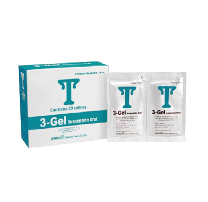 3 GEL SUSP ORAL CJA x 20 SOB - DROPESAC