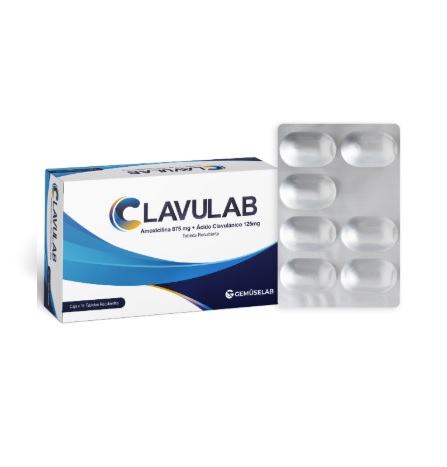 CLAVULAB 875MG+125MG x 14TAB R. - GEMUSELAB