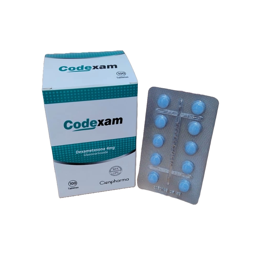 CODEXAM 4MG CJA x 100 TAB - CIENPHARMA