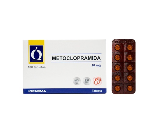 METOCLOPRAMIDA 10MG CJA x 100TAB - IQFARMA