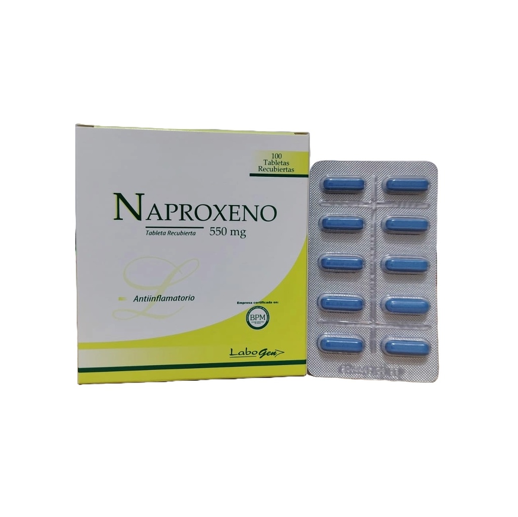 NAPROXENO 550MG CJA x 100TAB - LABOGEN