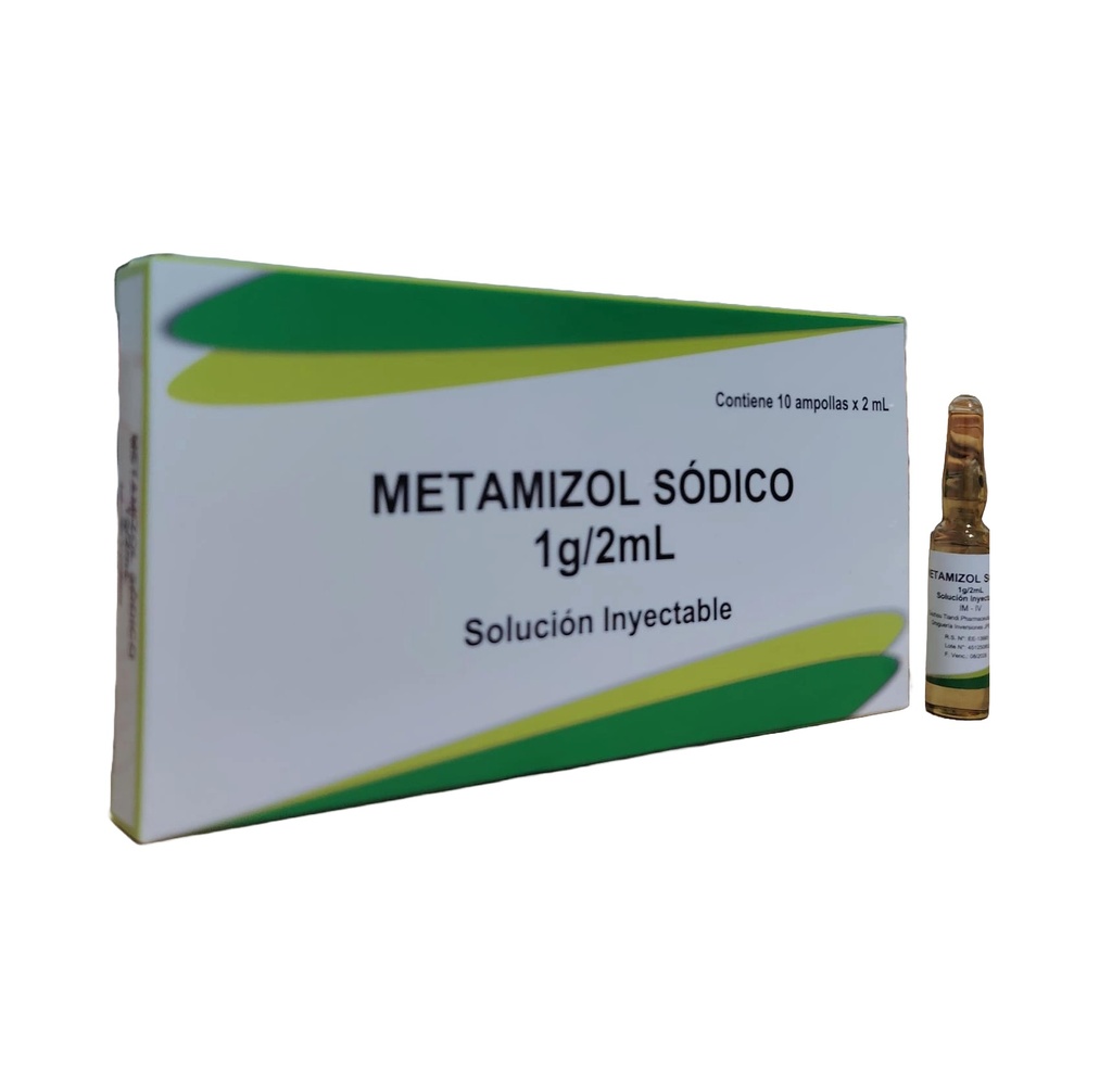 METAMIZOL SODICO 1GR/2ML IM/IV x 10AMP - JPS