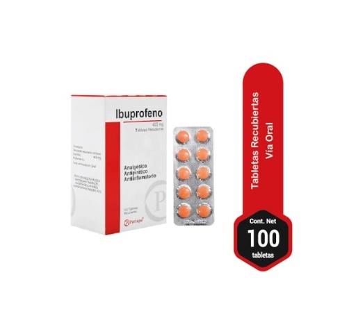 IBUPROFENO 400MG CJA x 100 TAB - PORTUGAL