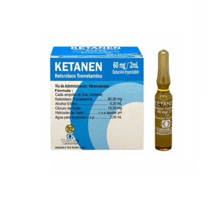KETANEN 60MG/2ML I.M/I.V CJA x 25AMP - OTARVASQ