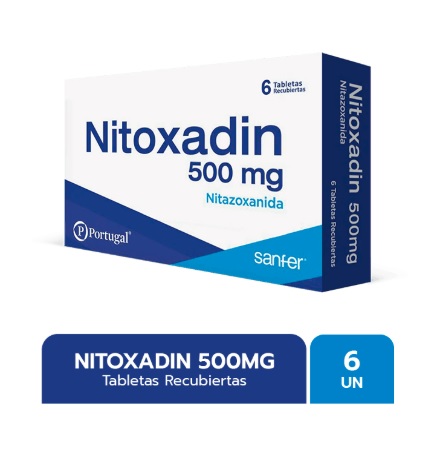 NITOXADIN 500MG CJA x 6 TAB REC - PORTUGAL