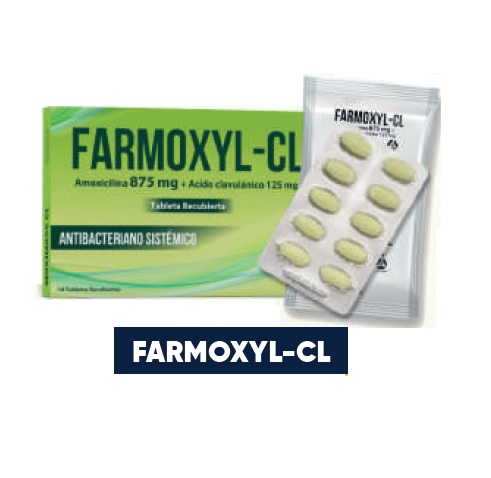 FARMOXYL-CL 875/125MG CJA x 10TAB - LYAFARM
