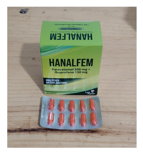 HANALFEM (500MG+150MG) CJA x 100TAB - LYAFARM