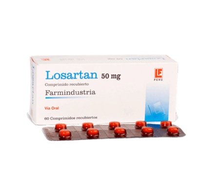 LOSARTAN 50MG CJA x 60 TAB REC. - FARMINDUSTRIA