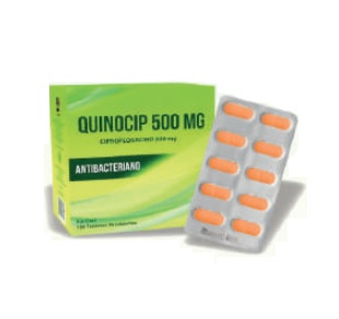 QUINOCIP (ciproflox.) 500MG CJA x 100TAB - LYAFARM