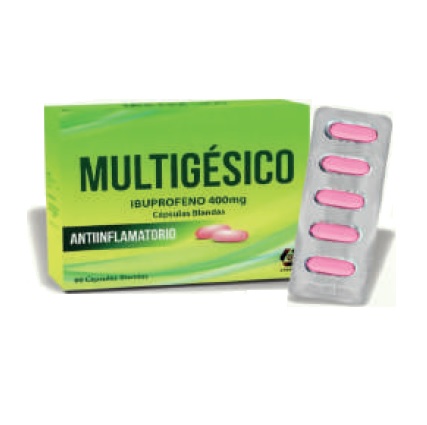 MULTIGESICO (ibuprofeno) 400MG CJA x 60CAP - LYAFARM