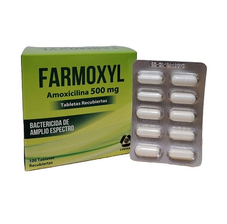 FARMOXYL 500MG CJA x 100 TAB REC - LYAFARM