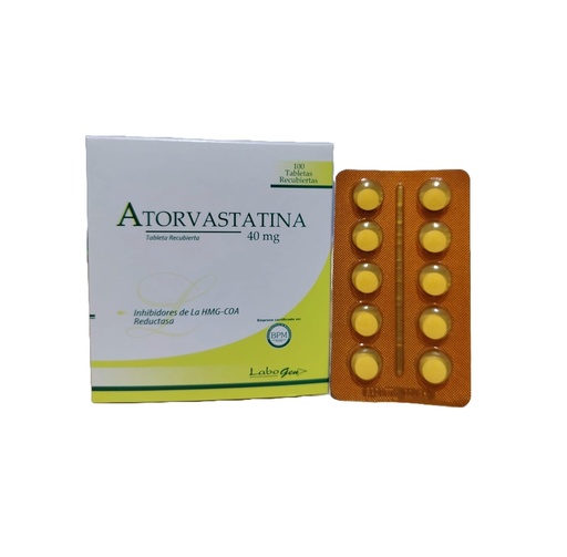 ATORVASTATINA 40MG x 100TAB REC. - LABOGEN